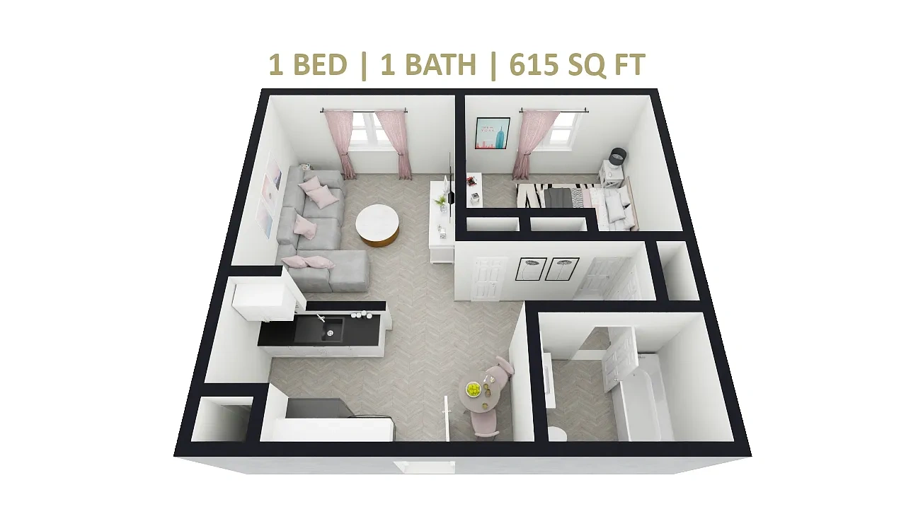 Point Place Apartments – 1 Bedroom