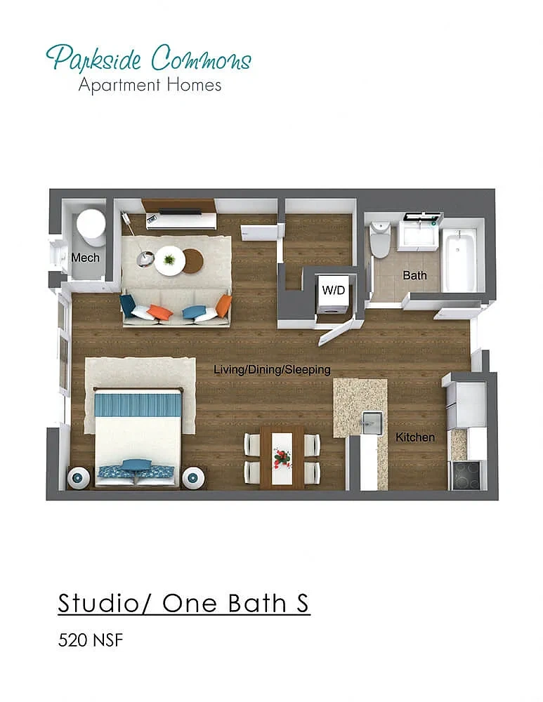 Parkside Commons Apartments – Floor plan