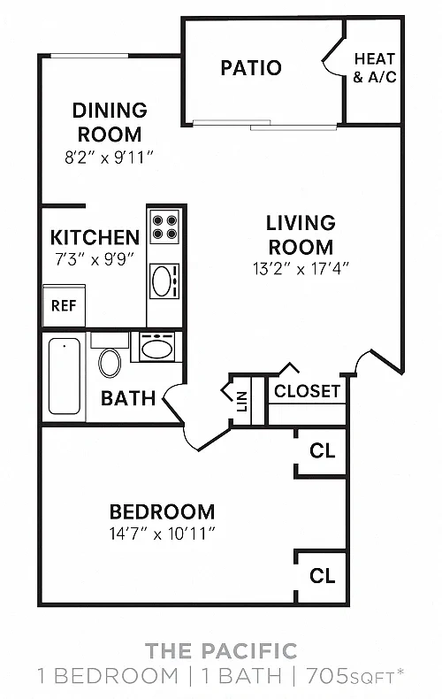 Gwynn Oaks Landing Apartments and Townhomes – Floor plan