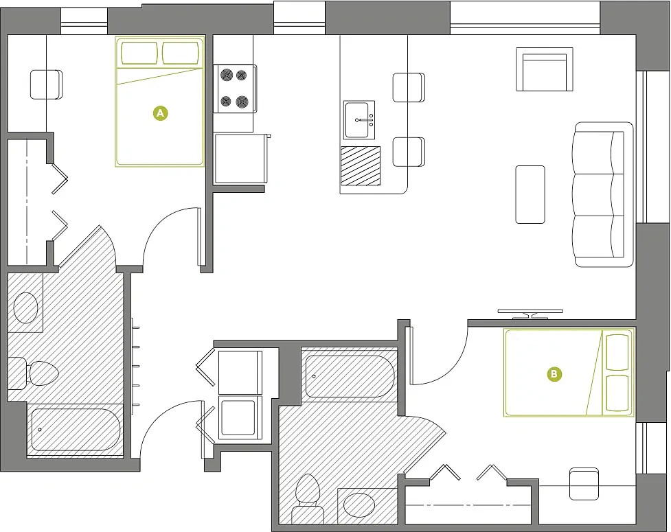The 401 Lofts – 2x2 Corner