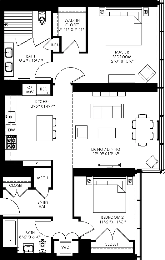 Apartments at Westlight – Floor plan