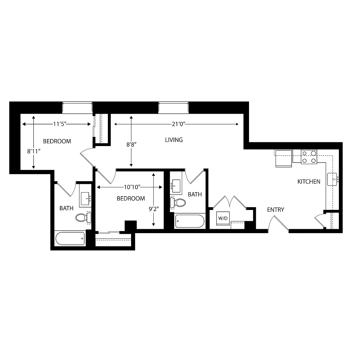 Residences at Delmar Divine – Floor plan