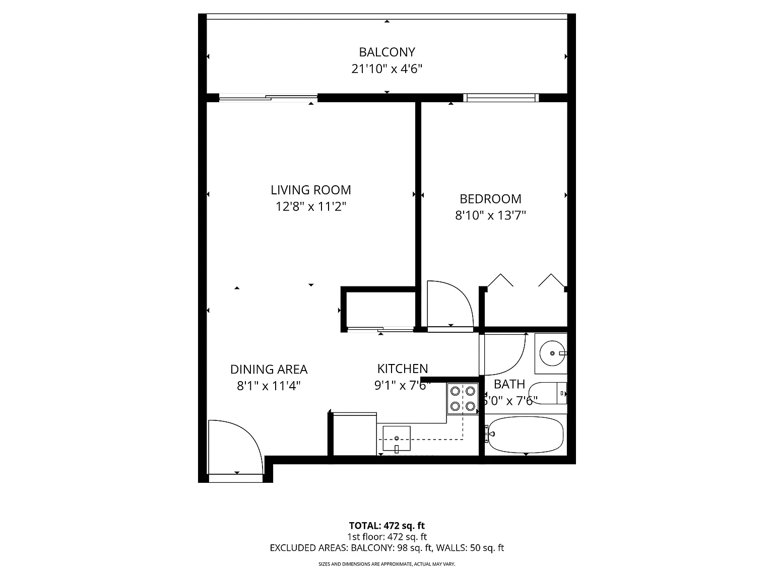 Toledo Circle Apartments – 1 Bedroom Apartment