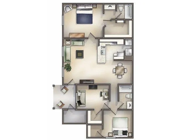 Aventine at Forest Lakes Apartment Homes – Floor plan