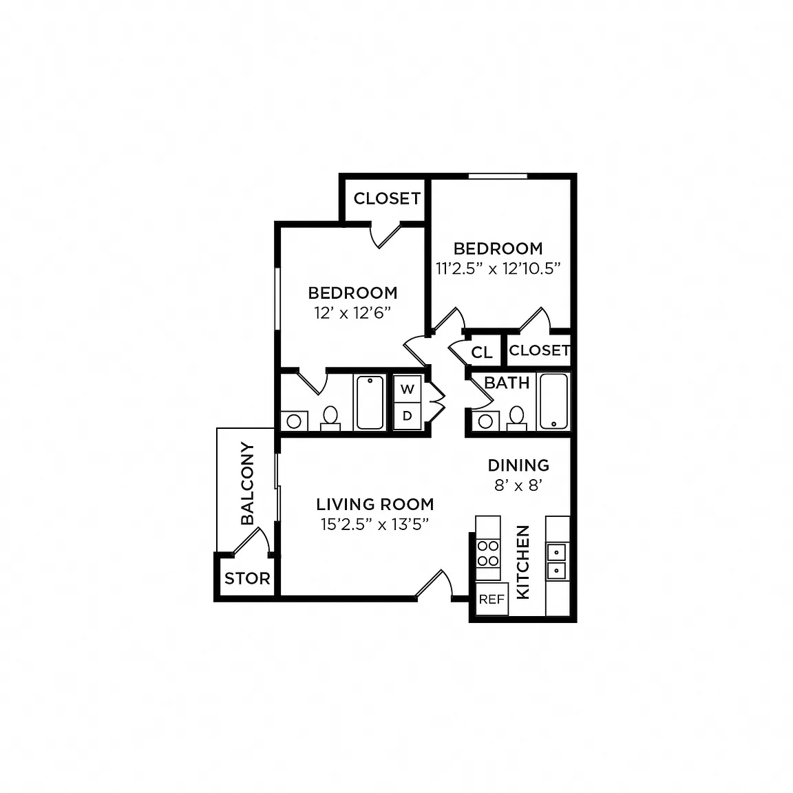 Morganton Place Apartment Homes – Floor plan