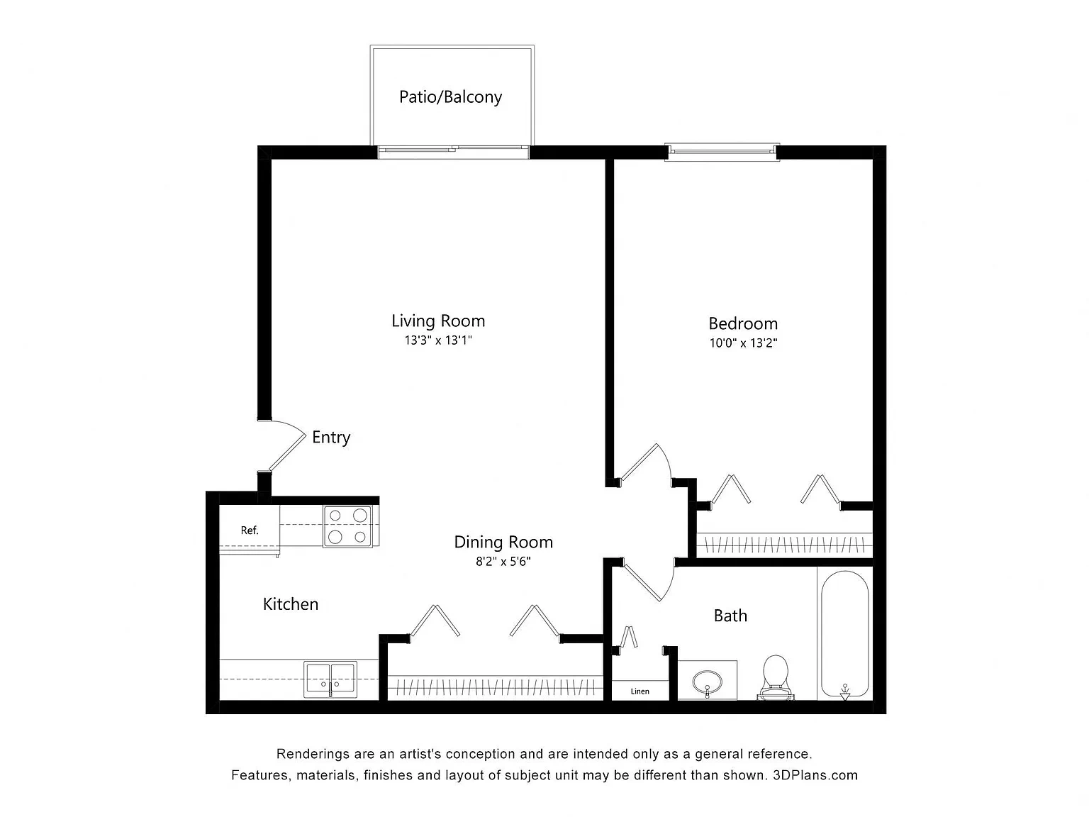 Fox Pointe Apartments – Floor plan