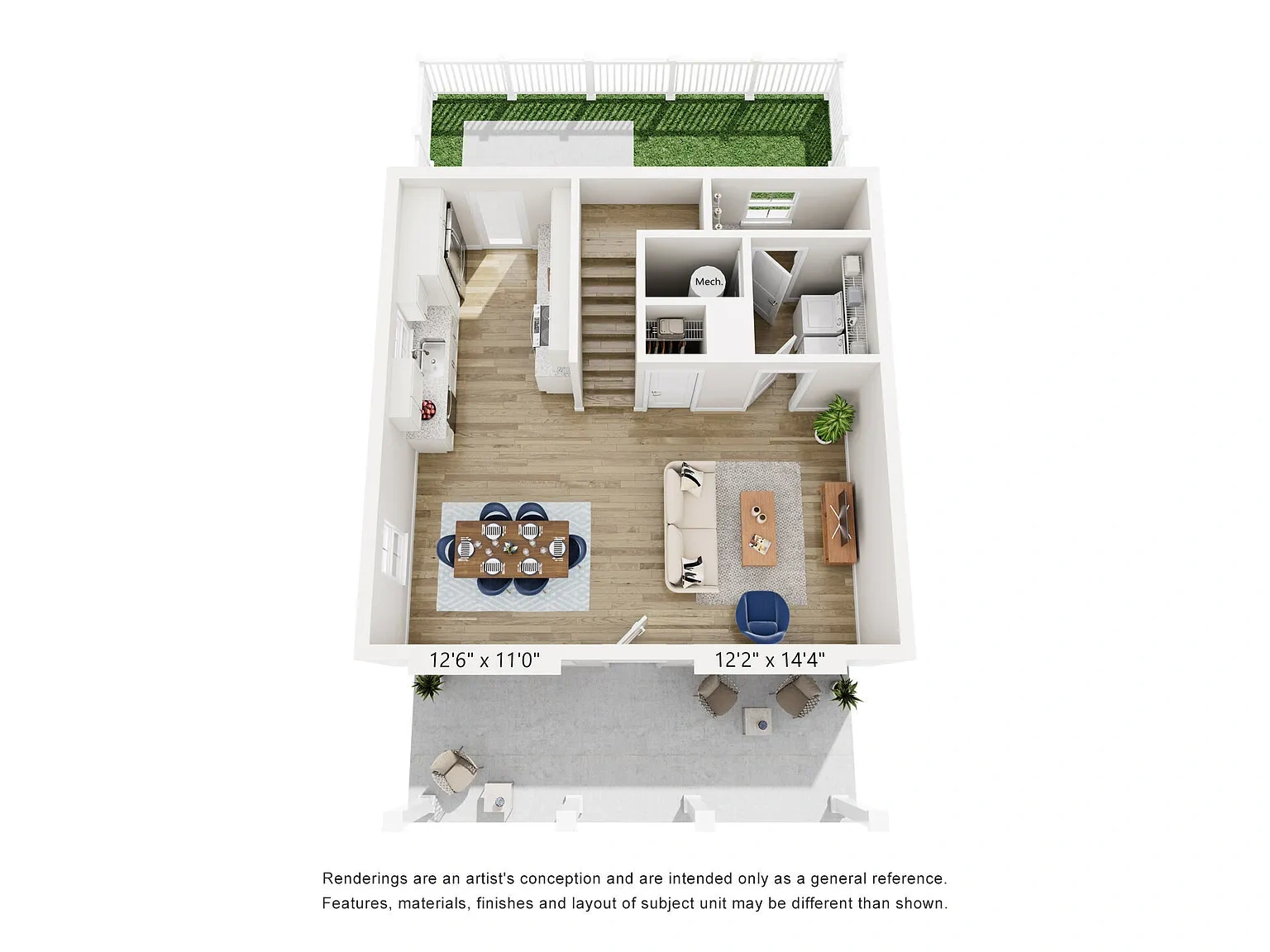 Hamlet Barclay West - Homes & Townhomes for Rent – Floor plan