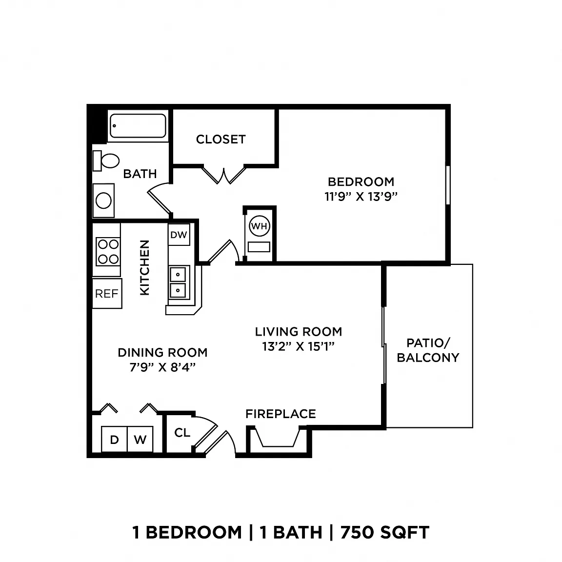 The Bradford at Easton Apartment Homes – Floor plan