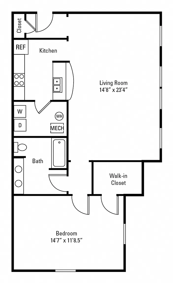 Christopher Wren Apartments and Townhomes – Floor plan