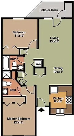 Country View – 2 Bed 2 Bath