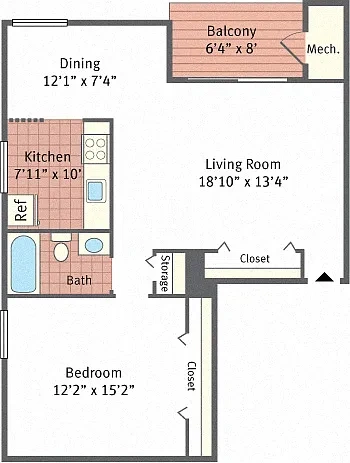 York Apartments – Floor plan