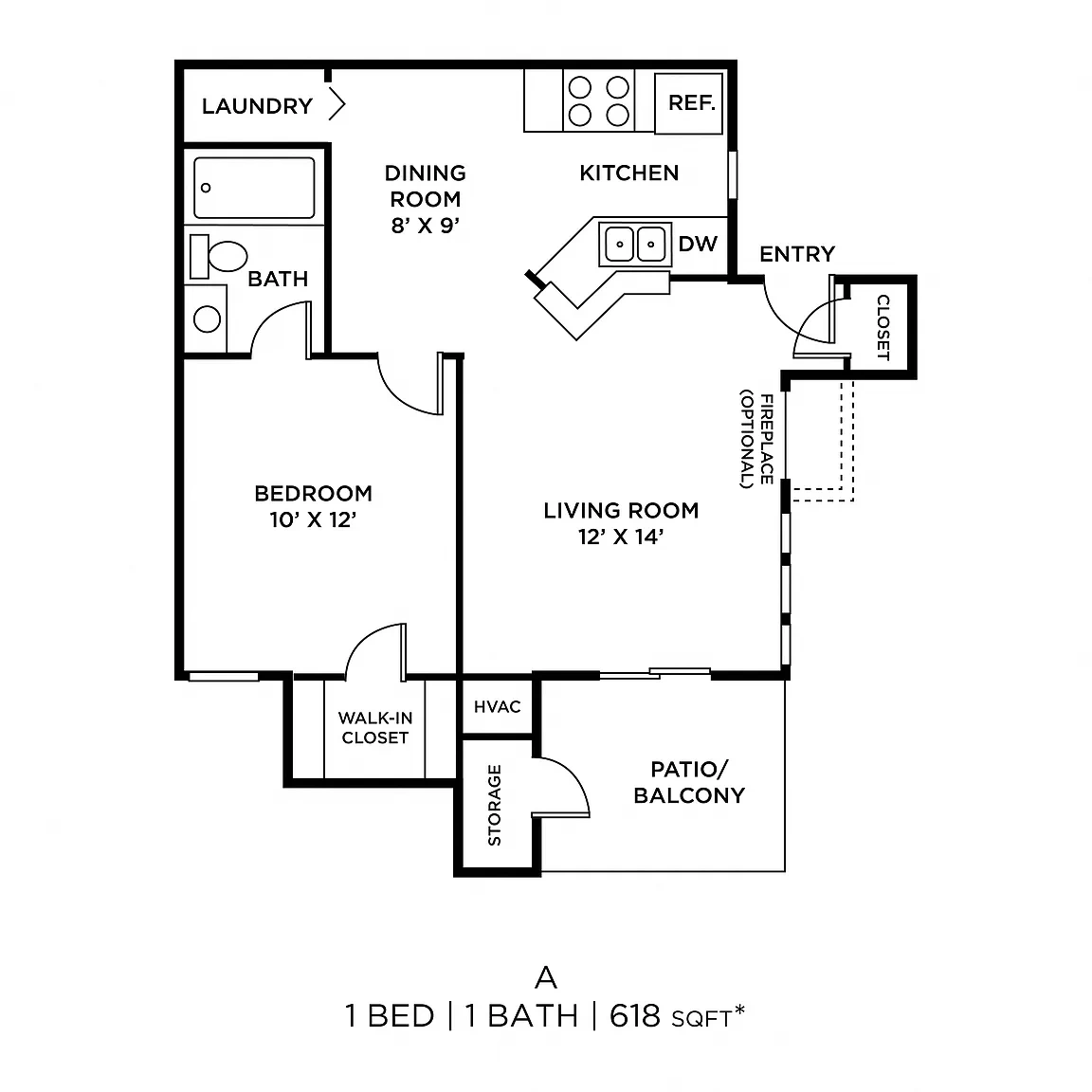 Century Lake Apartment Homes – Floor plan