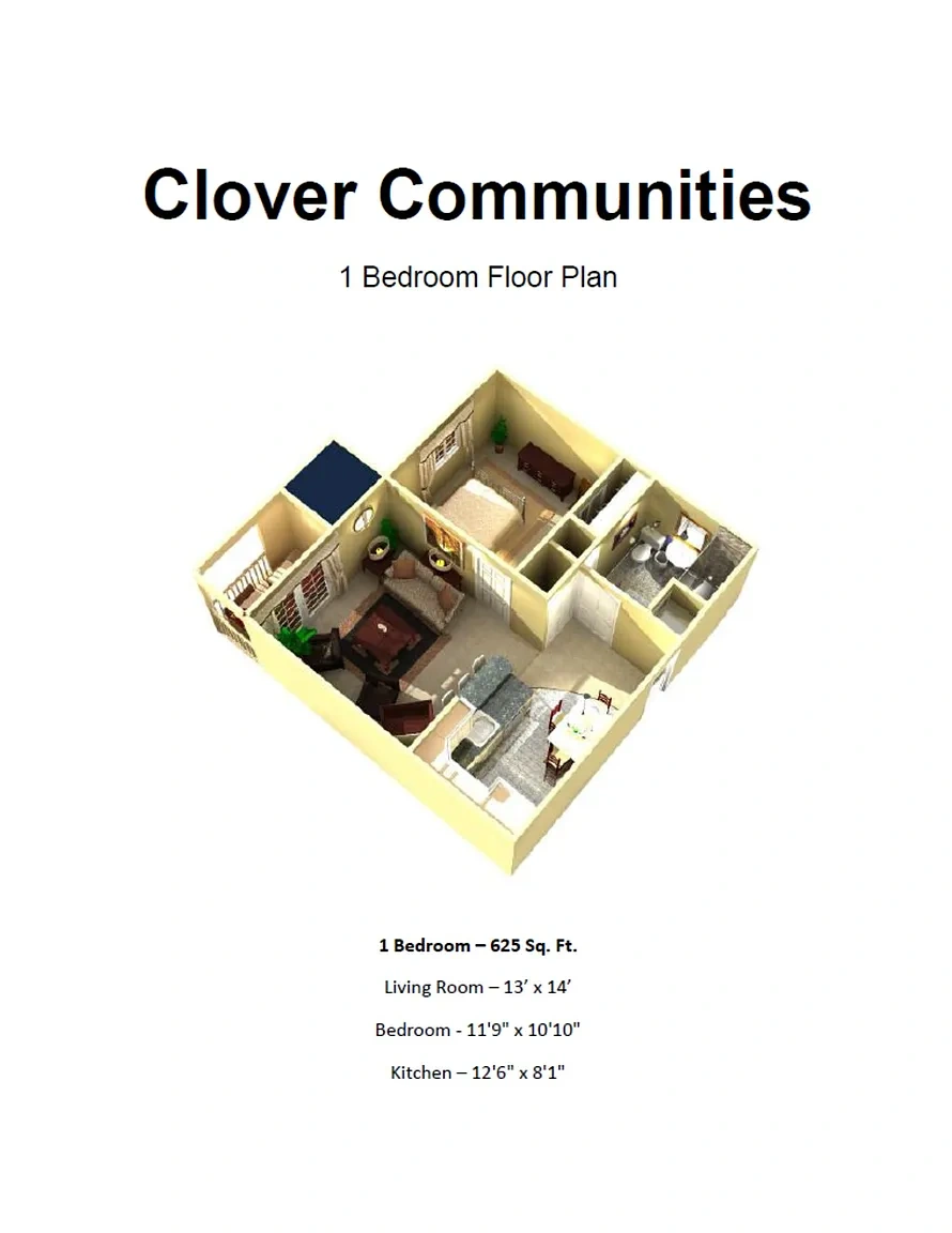 Olmsted Falls Senior Apartments – One Bedroom