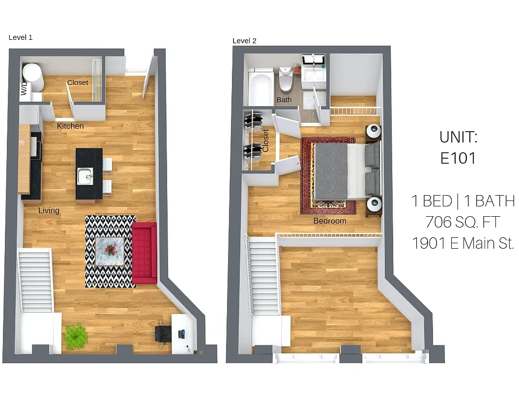 Lofts and Upper Lofts at Canal Walk – Floor plan