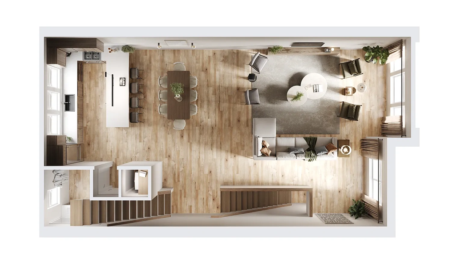 Orris Townhomes – Plan A