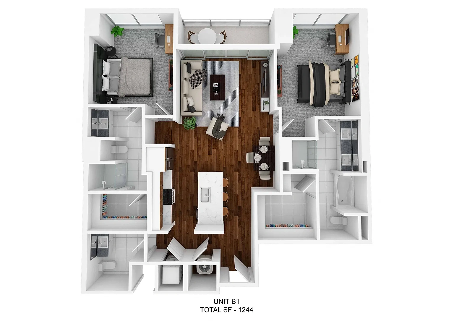 The Huntley Luxury Apartments – Floor plan