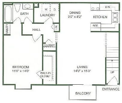 Pilgrim Village - Canton, MI – Floor plan
