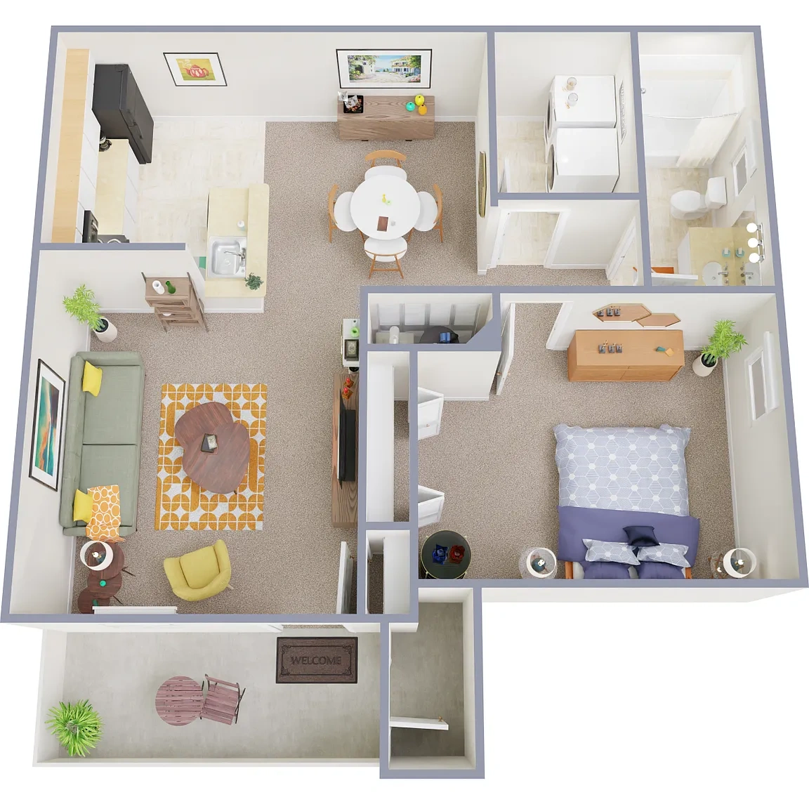 Terraces on the Green – 1Bedroom 1Bath