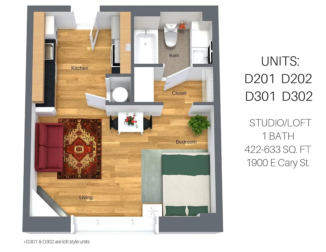 Lofts and Upper Lofts at Canal Walk – Floor plan