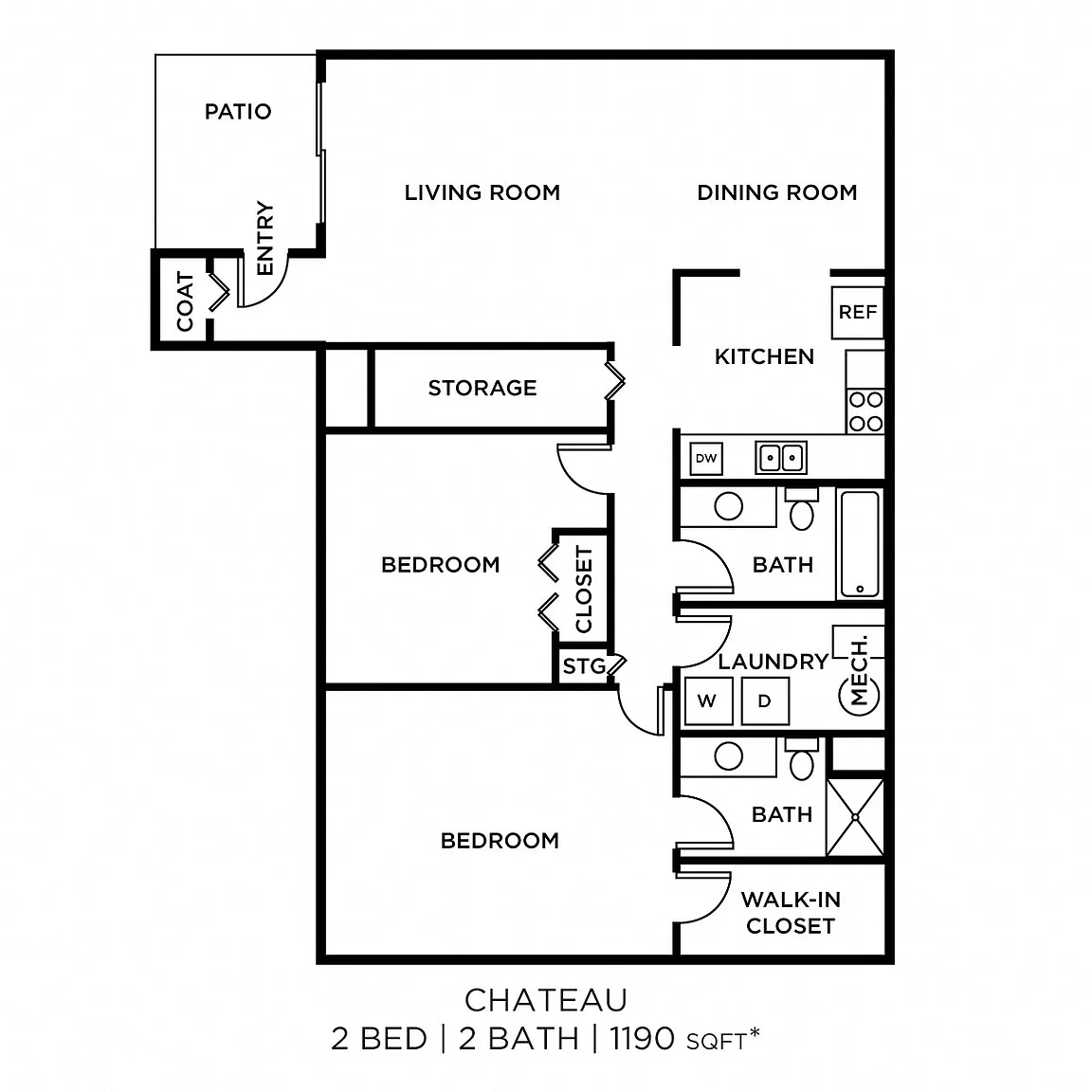 Pavilion Court Apartment Homes – Floor plan