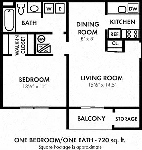 Cranbury Crossing Apartment Homes – Floor plan