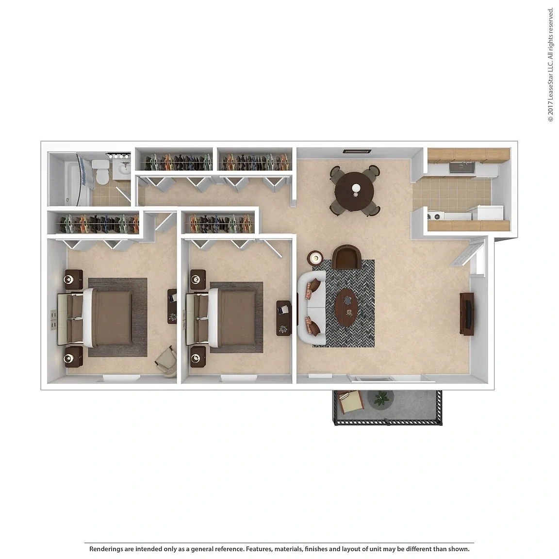 Pine Forest – 2 Bedroom Traditional