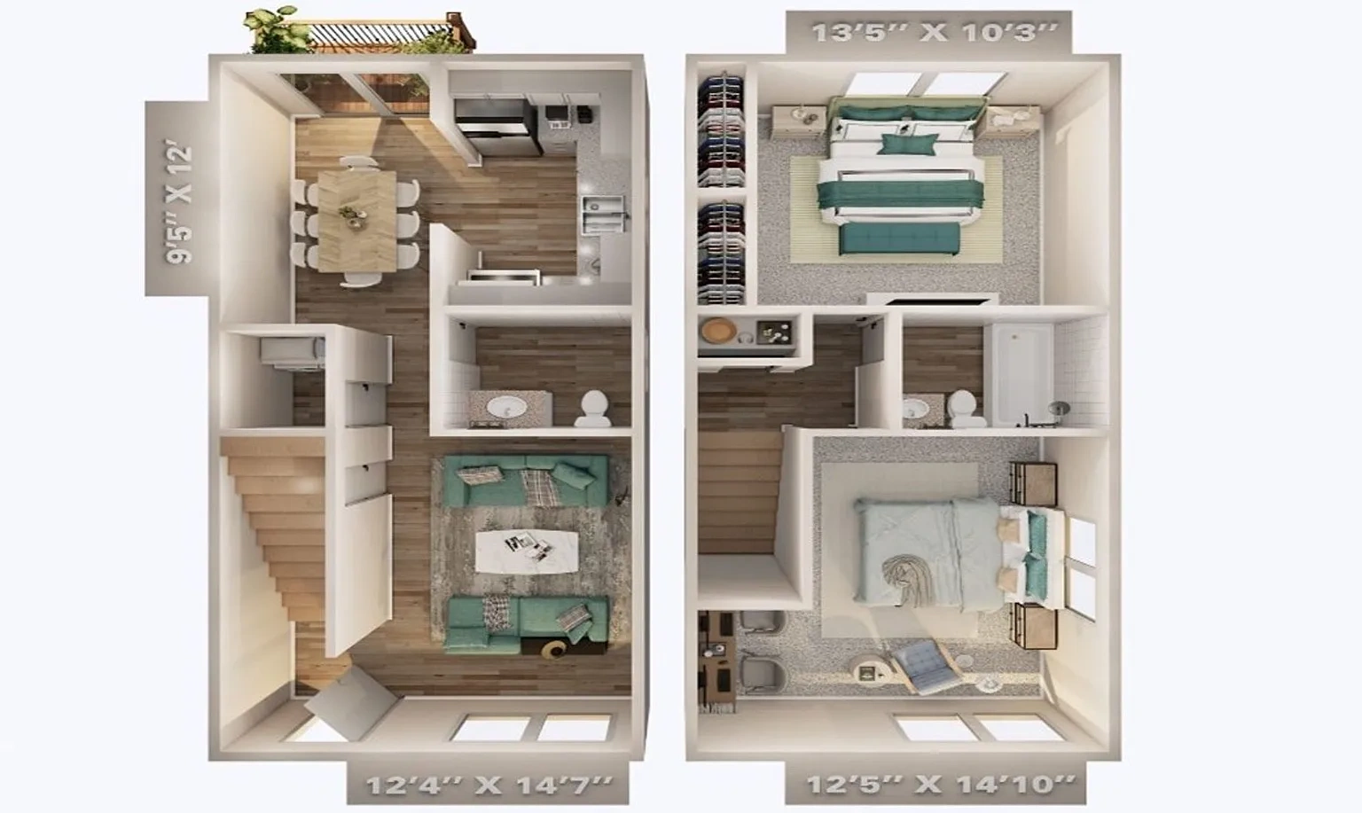 Parkview Apartments & Townhomes – Floor plan