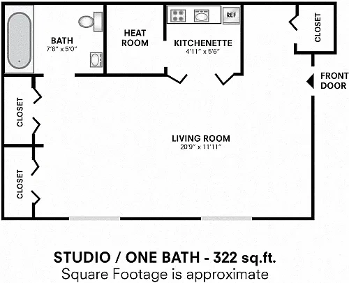 Woodcrest Apartment Homes – Floor plan