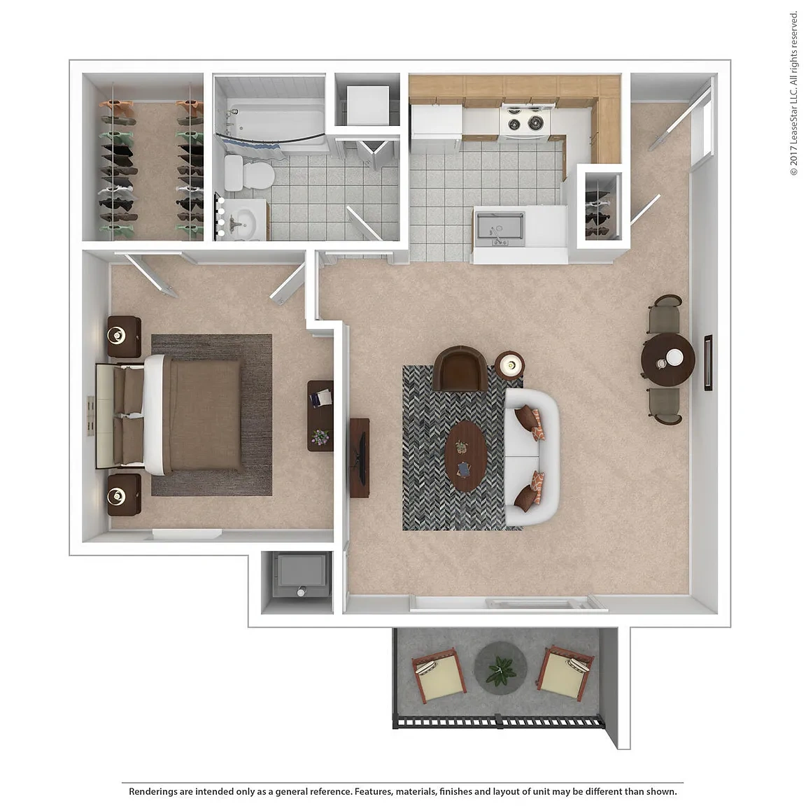 Spruce Run – 1 Bedroom Residential