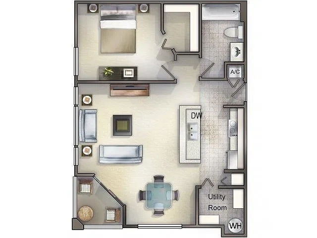 Allegro Palm Apartments – Floor plan