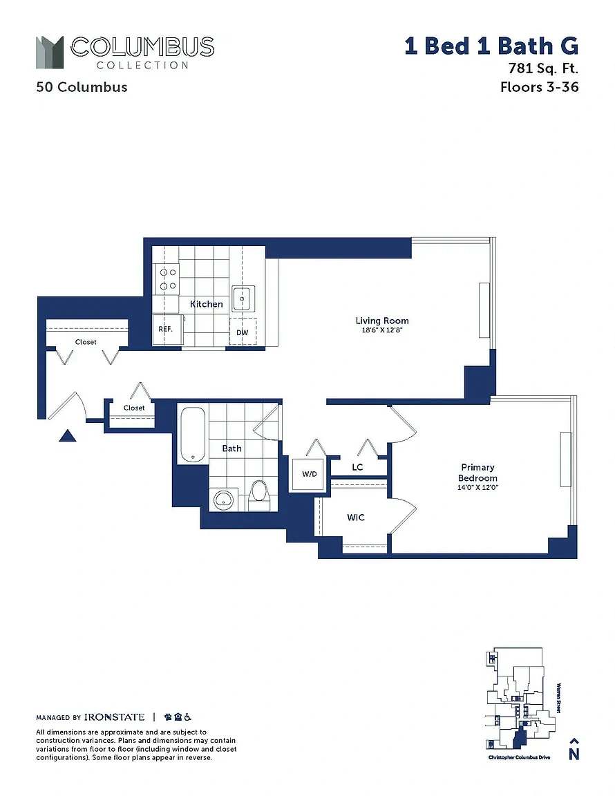 50 Columbus – Floor plan