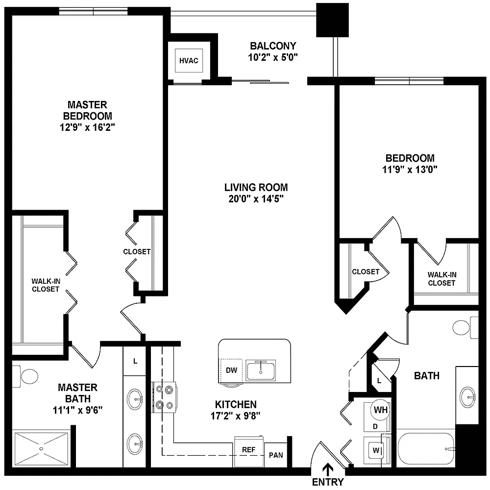 Deer Park Crossing Apartments – Floor plan