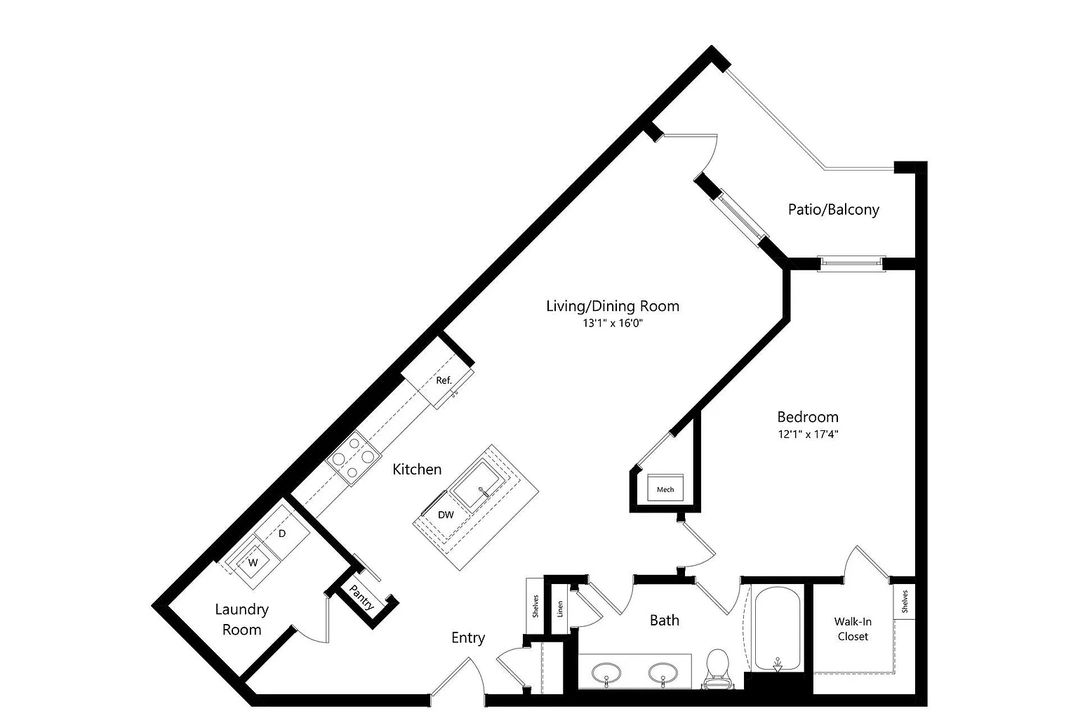 Heron Mill Apartments at Douglasville – Floor plan