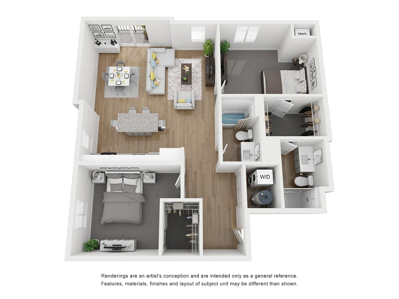 The Monroe – 2 Bed 2 Bath