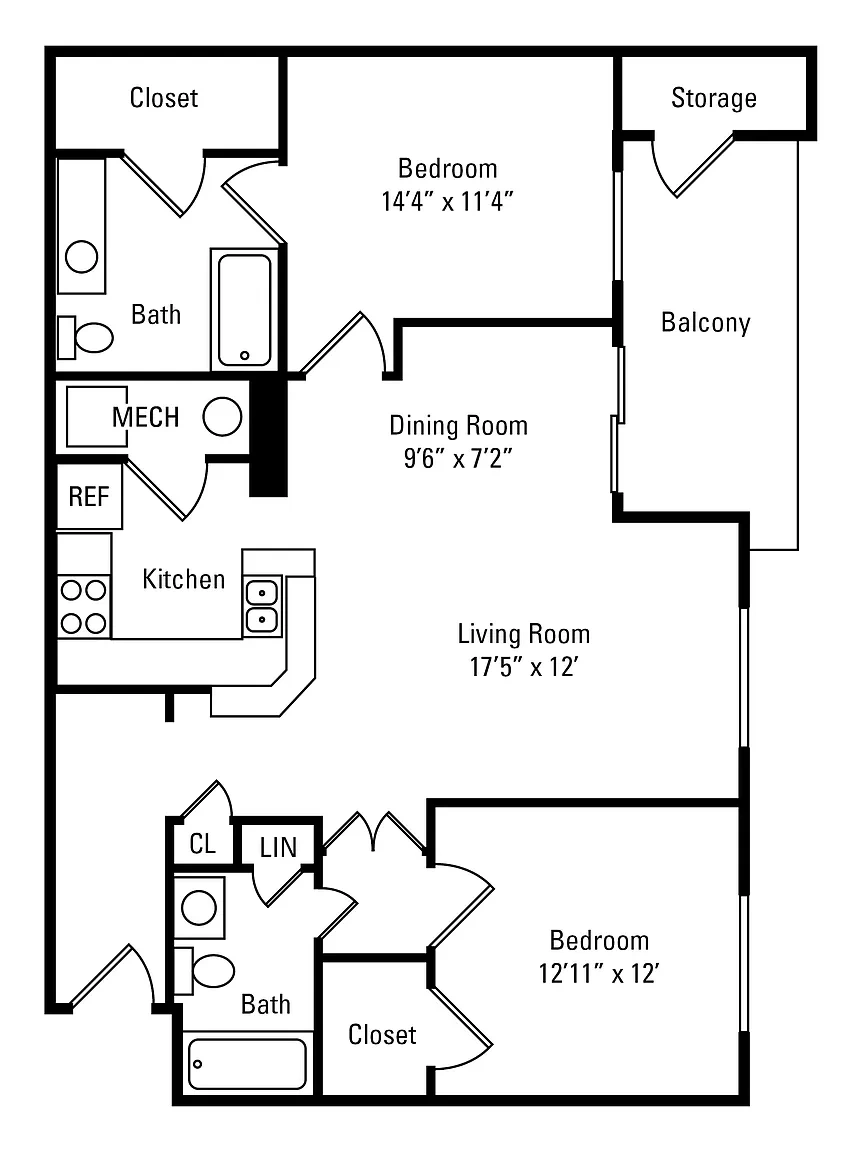 Highlands of Montour Run Apartment Homes – Floor plan