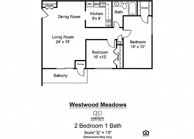 Westwood Meadows – 2 Bedroom 1 Bath