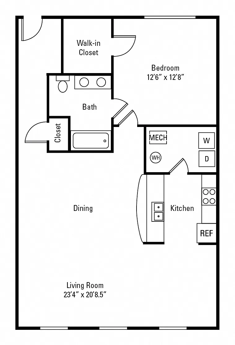 Christopher Wren Apartments and Townhomes – Floor plan