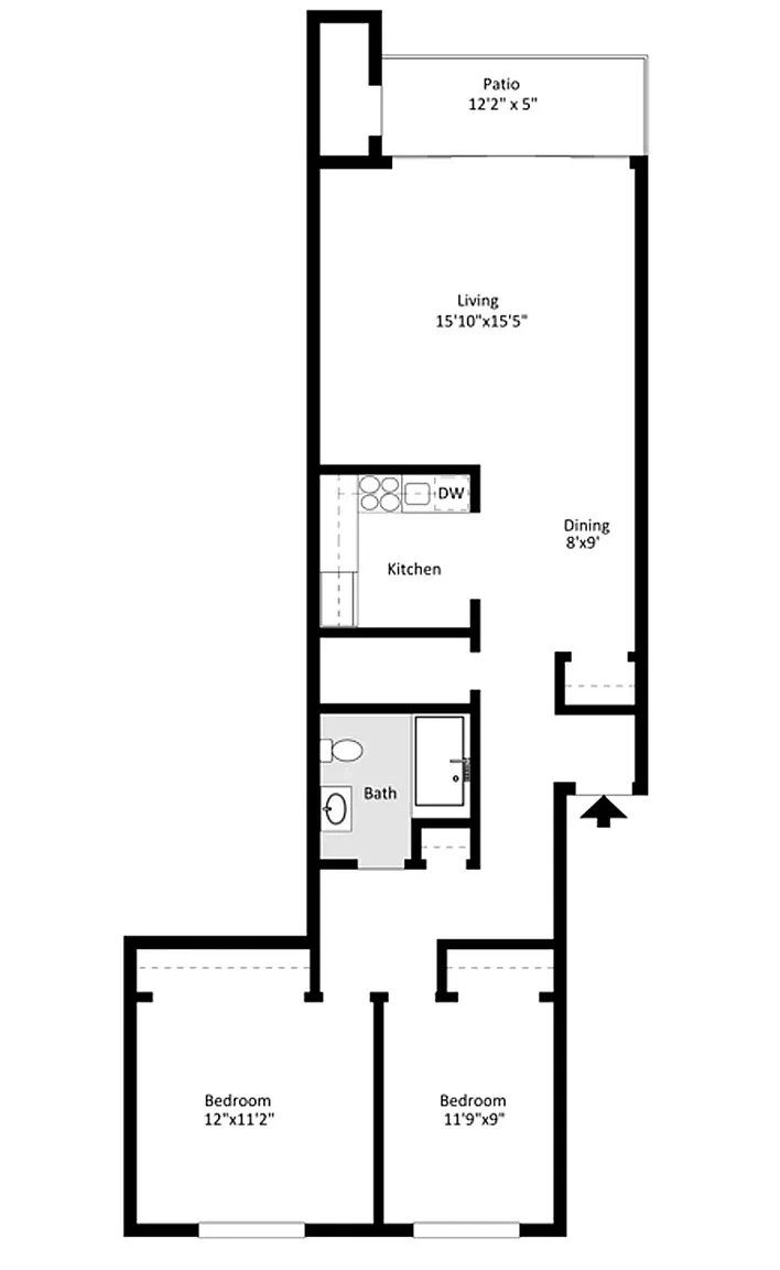 Campus View Apartments – 2 Bed