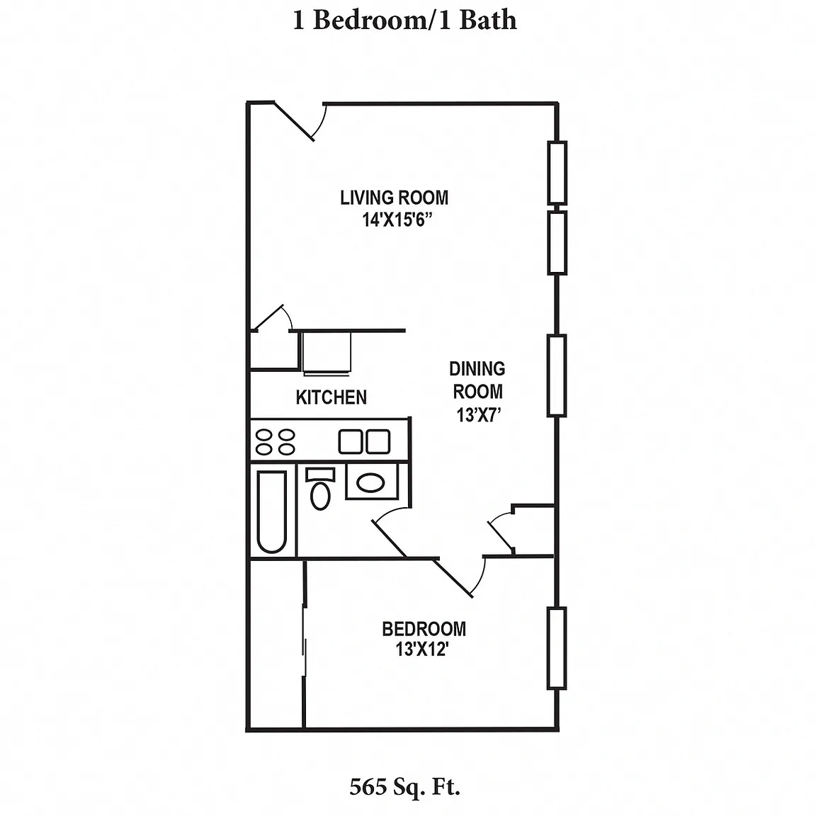 Crown Station Apartments – Floor plan