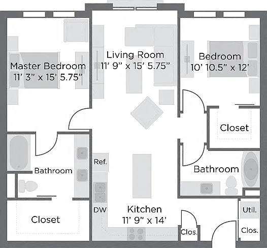 Liberty Center Apartments – Floor plan