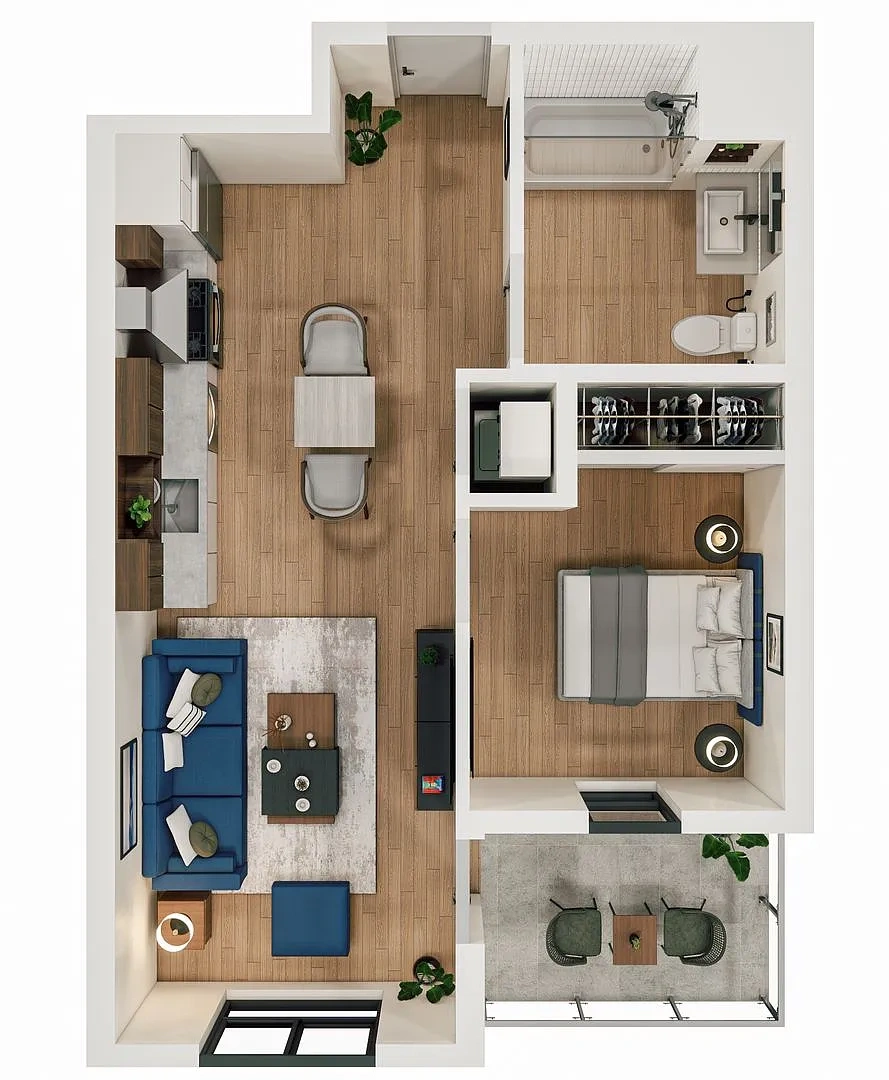 10th and Robinson – Floor plan