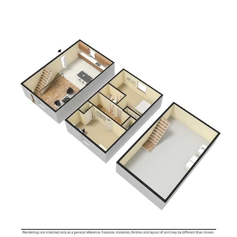 Chesapeake Pointe Townhouses – 2 Bedroom Townhome