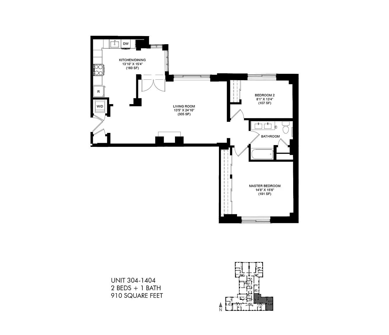 Park Heights by the Lake Apartments – Floor plan