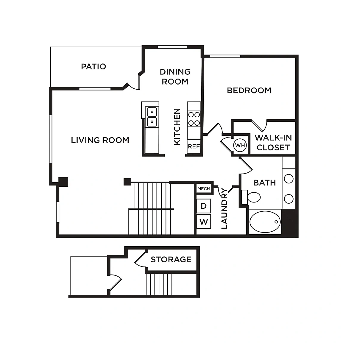 Westlake at Morganton Apartment Homes – Floor plan