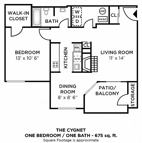 Hidden Lakes Apartment Homes – Floor plan