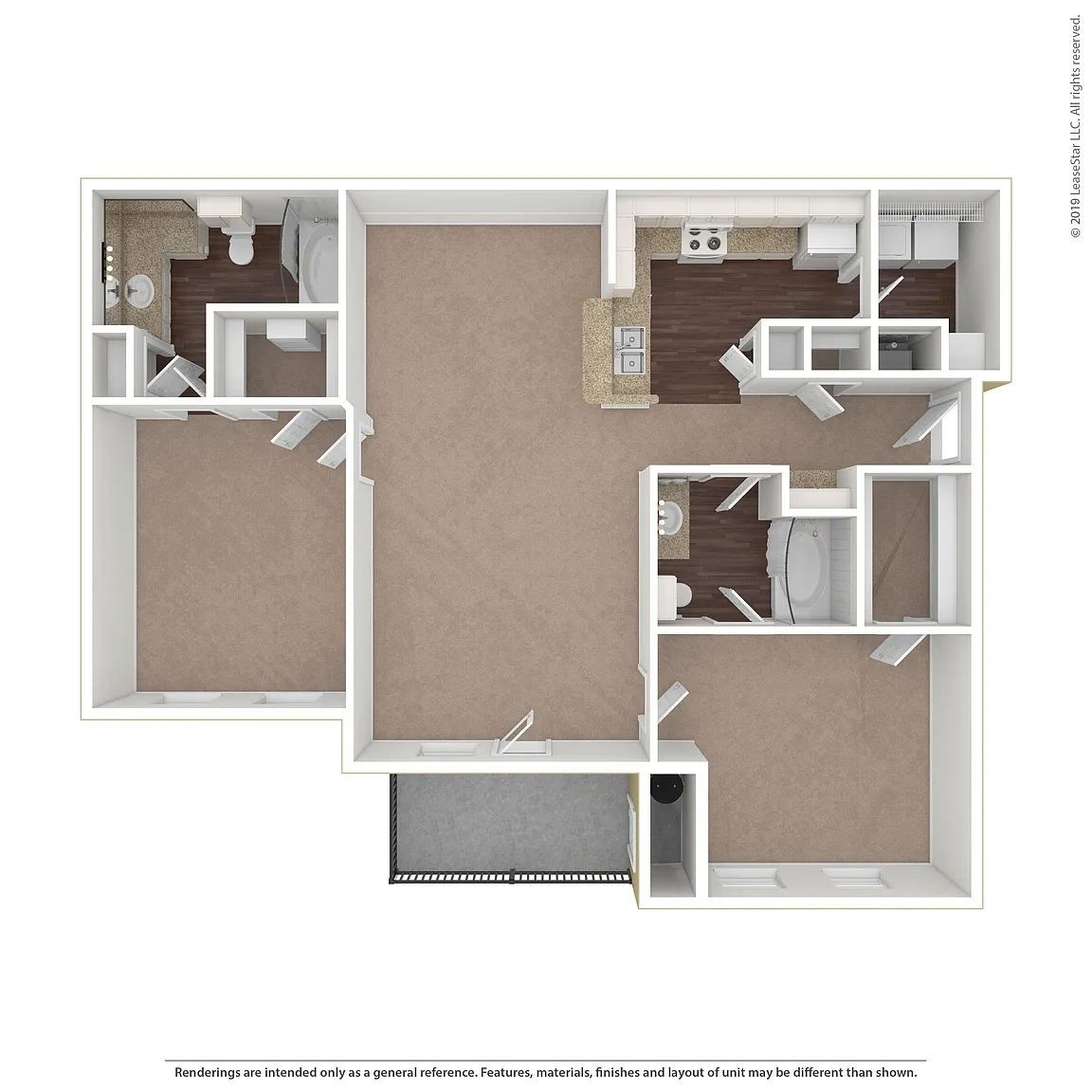Cypress Lake Apartments – Floor plan