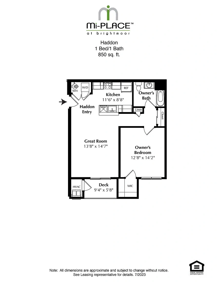 MI PLACE AT BRIGHTMOOR – Floor plan