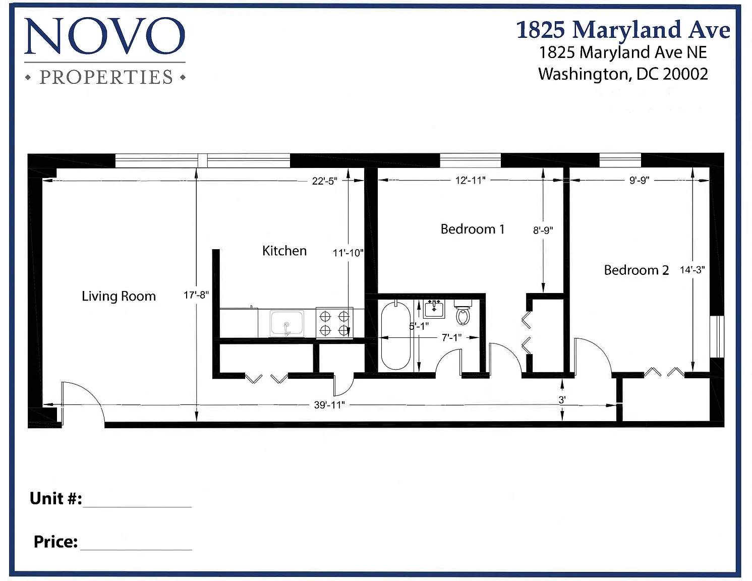1825 Maryland Avenue – Floor plan