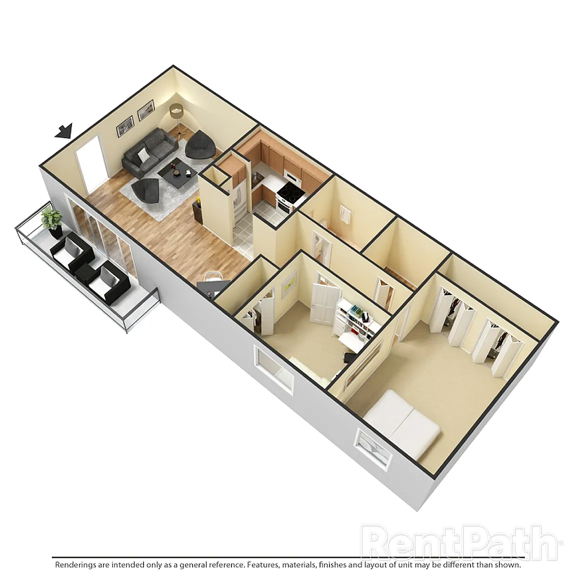Arbor Court – 201-B2 - 2 Bdrm, 1 Bath