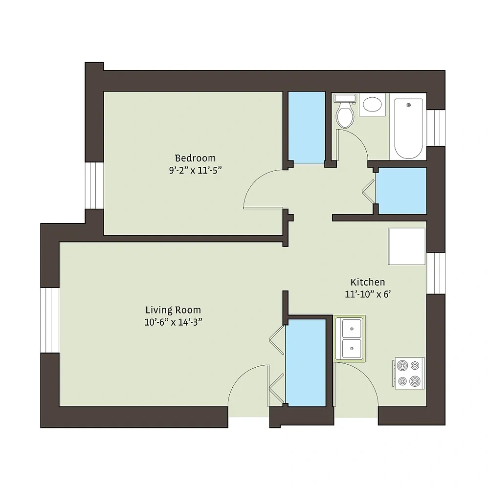 4721 S. Ellis Avenue – Floor plan